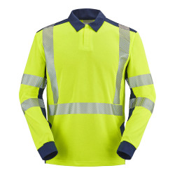 POLO MANCHES LONGUES FLUO SAFE XP