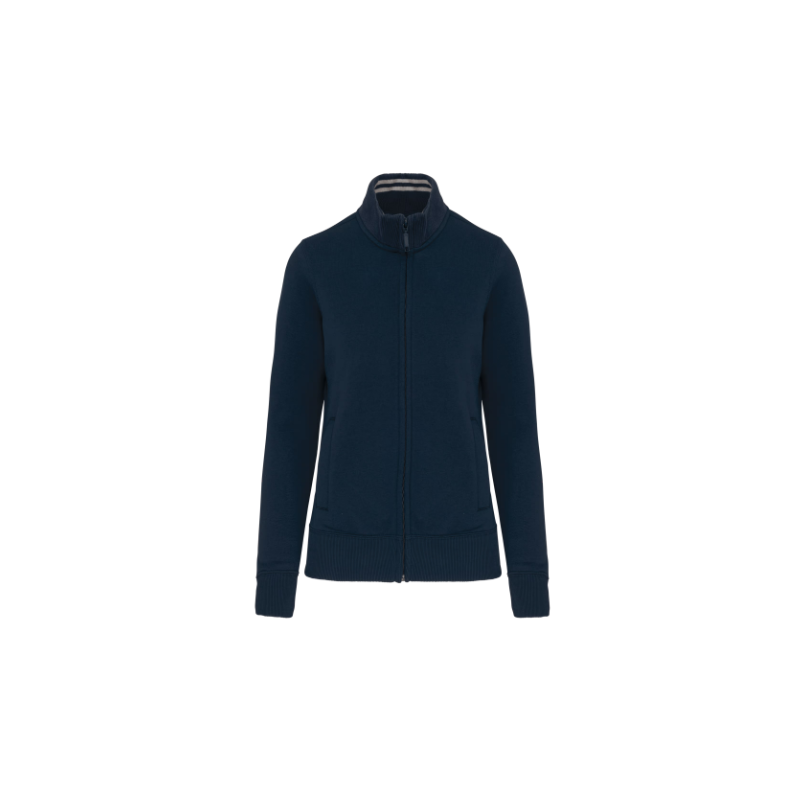 VESTE MOLLETON ZIPPEE FEMME - K457