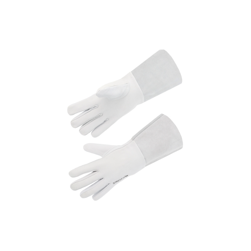 GANT TOUT FLEUR D'AGNEAU MANCHETTE CROUTE BOVIN DE 14CM