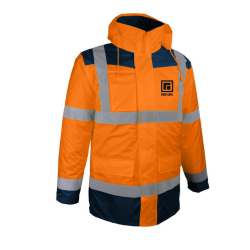 PARKA HV 4 EN 1 RIBIERE LOGO  2 POITRINE + 2 DOS